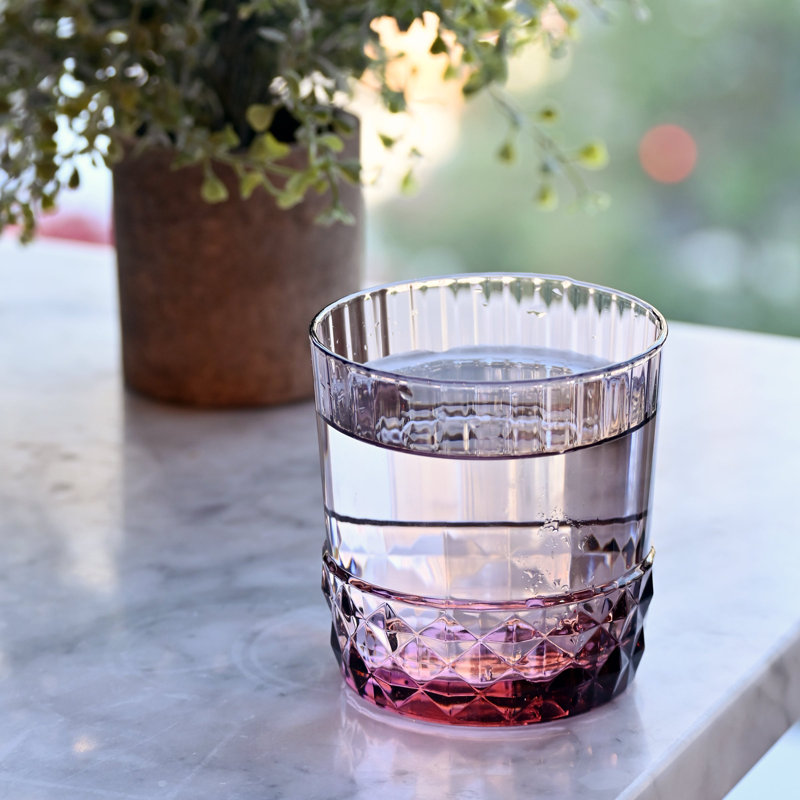 12,5 oz. Verres à boire DOF, Rose lilas