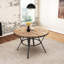 Table d'intérieur avec pieds en bouleau et en métal