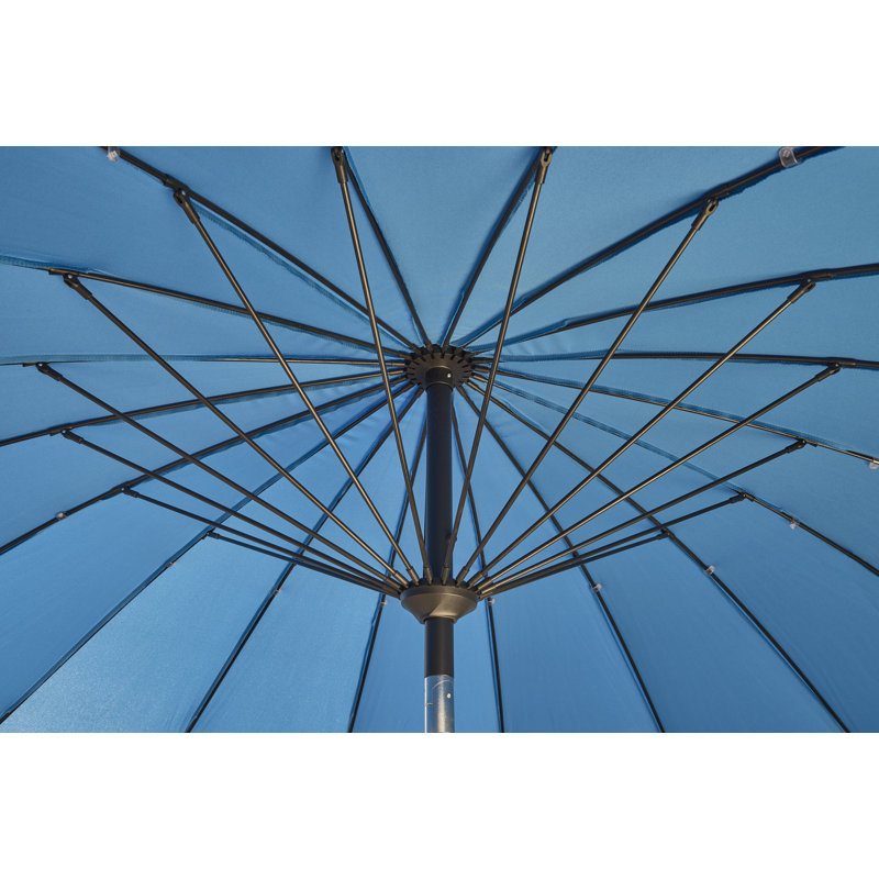 Burech 2.7m Royce Geisha Tilt Parasol, Ice Blue