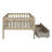 Kallel Daybed with Two Drawers and Guardrails-506472936-498385893