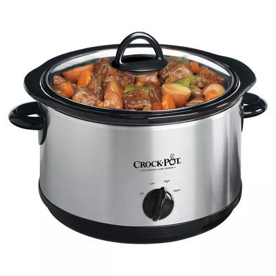 Crock-Pot 4.5 qt Silver Stoneware Slow Cooker