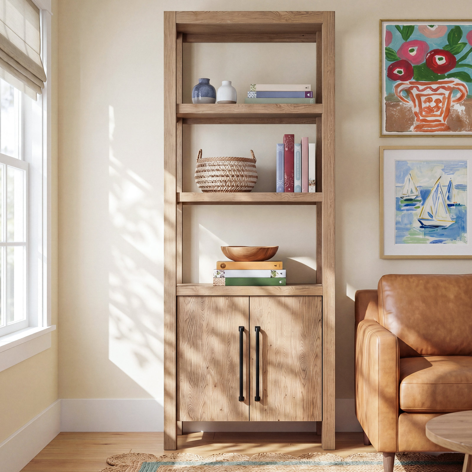 Laroche 28" Oak Bookcase