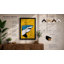 Shark in Yellow Sky Modern 1 Piece Single Picture Frame Wall Art-407080545-407080547