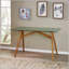 Bureau d'ordinateur moderne en verre trempé et en bois d'acacia pour le bureau à domicile, les salles de conférence et de réunion, durable et élégant