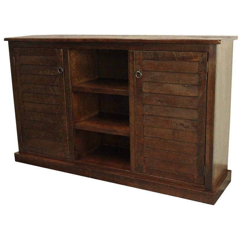 Meuble télé pour téléviseur de 55 po ou moins Dellahoy, 68" W x 18" D, Rhum des Caraïbes