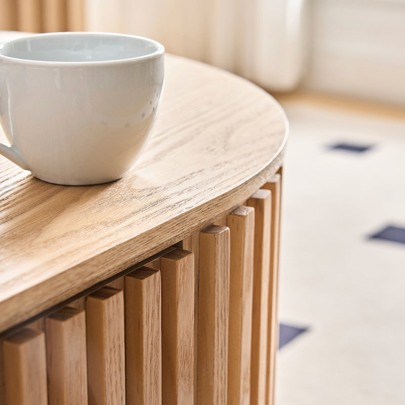 Modern Coffee Table With Storage Drawer, 52.31'' Oval For Living Room Table, Drawer Function