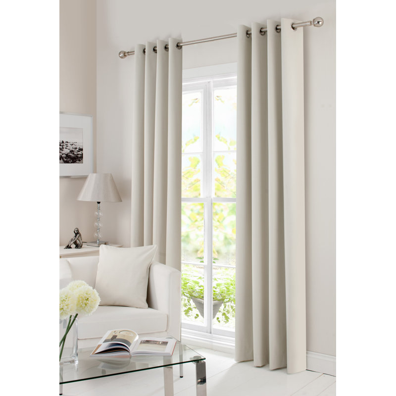 Solar Max Blackout Curtain Set Of 2, Natural
