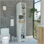 Armoire à linge en chêne clair Brighton-246025274