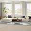 Tatum Large Deep Seater Left Sectional Sofa, L-Shaped Performance Fabric Sofa in Contemporary Style-97652080