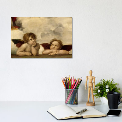 The Two Angels by Raphael - Wrapped Canvas Painting