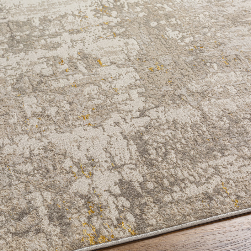Abstract Indoor Rug, Rectangle 9'2" x 12'