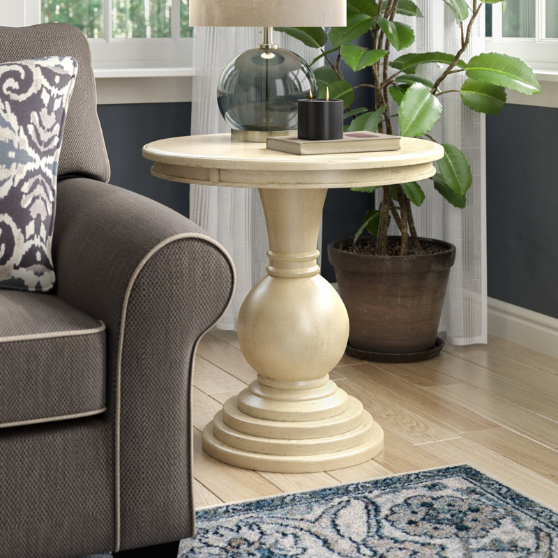 Table d'appoint ACME Alyx, blanc antique, Blanc antique