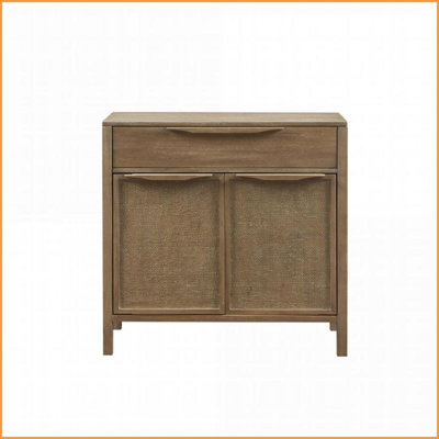 Commodes décoratives |  Commode d'appoint 2 portes Palisades Coastal Bois naturel | Bois massif