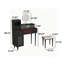 Coiffeuse de rangement simple 39,37 "avec miroir