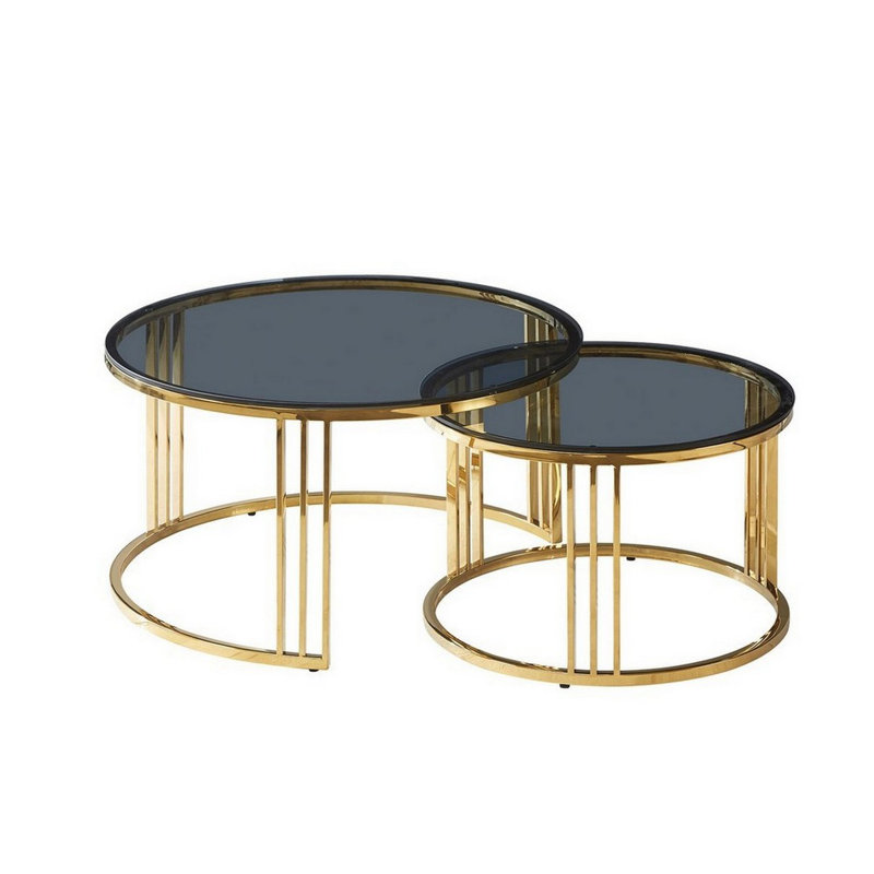 Melvyn Frame Coffee Table, Gold
