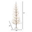 Arbre artificiel pin électrique enneigé 6 pi