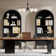 70.47hx30.9w Inch Arched Bookcase Cabinet Set With Adjustable Shelves