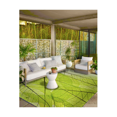 Tapis lavable Green Leaf