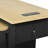 47 Inch Kitchen Island With Extendable Dining Table, Rubber Wood Veneer Kitchen Table With Internal Storage Rack, Power Outlet, Kitchen Island With Storage 2 Drawers 2 Cabinet-1349924955