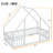 House-Shaped Floor Bed with Fence, Guardrails-834386817-834386816