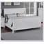 Moderne 1pc lit chambre à coucher lit-bateau tête de lit design blanc-1965735294