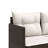  Garden Sofa Set Brown, Cream White