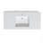48-Inch Modern White Engineered Stone Bathroom Vanity Top with Integrated Rectangular Sink