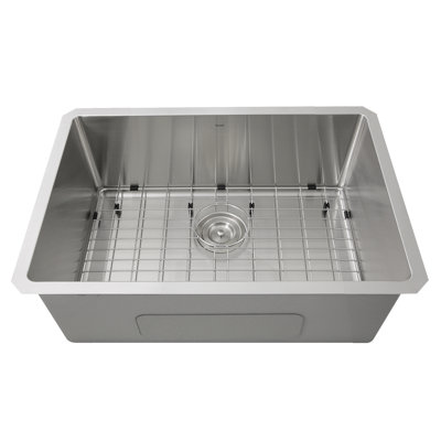 Pro Series 28'' L Stainless Steel Undermount Single Basin Kitchen Sink