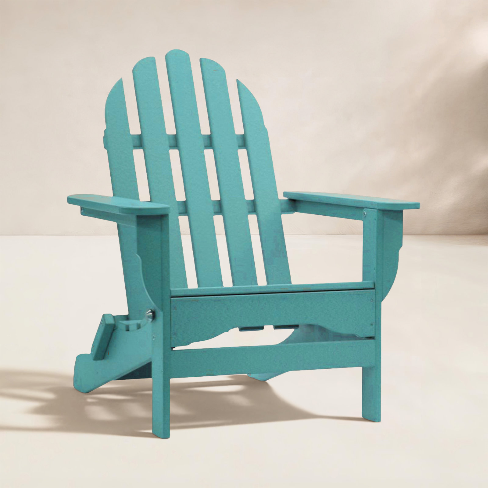 Leighton Foldable Outdoor Adirondack Set, Aruba
