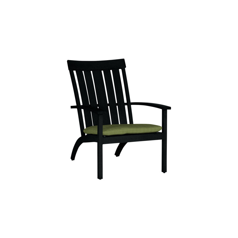 Club Aluminum Adirondack Chair, Welt, Intermix Indigo, Oak