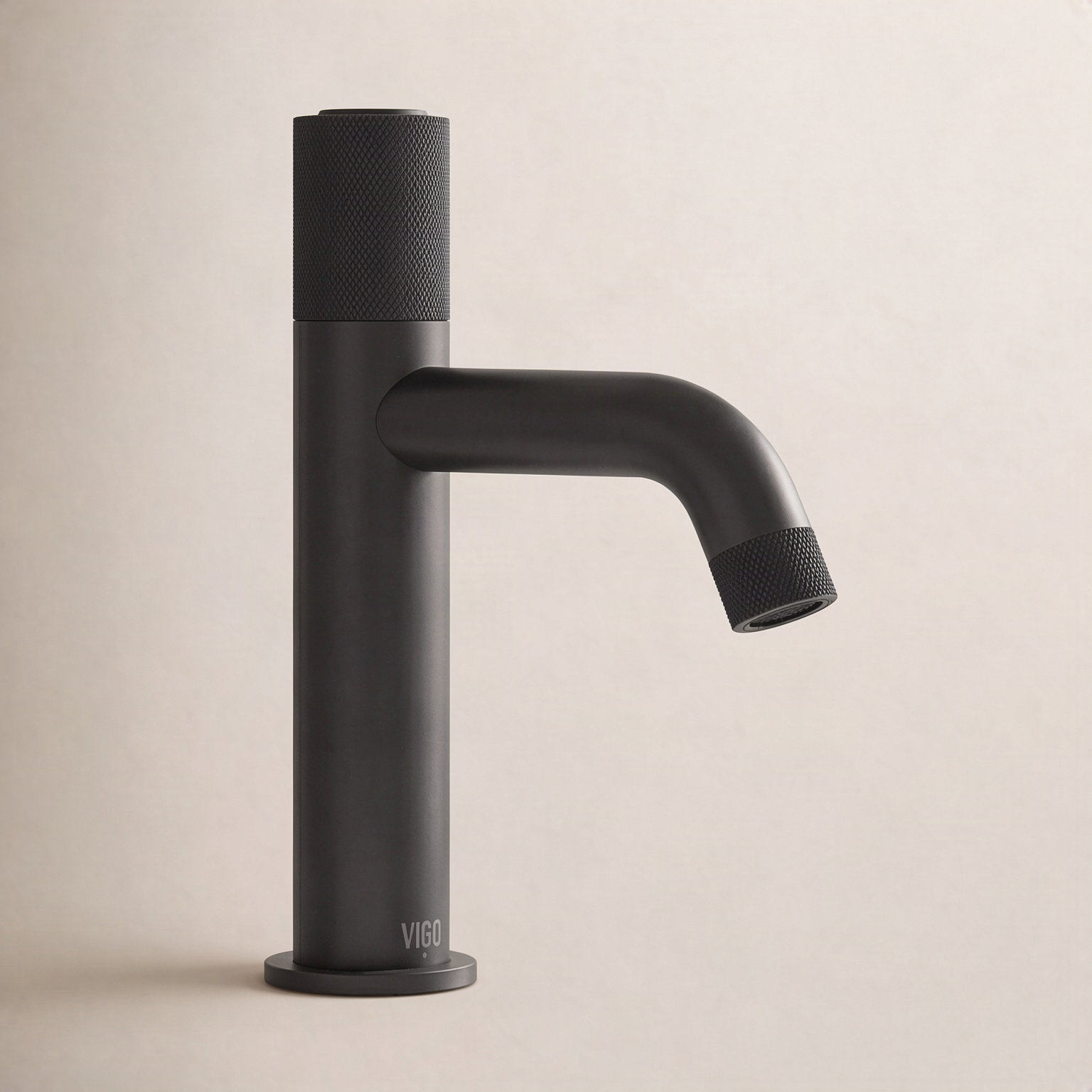 Apollo 8" H Single Handle Single Hole Bathroom Faucet, Matte Black