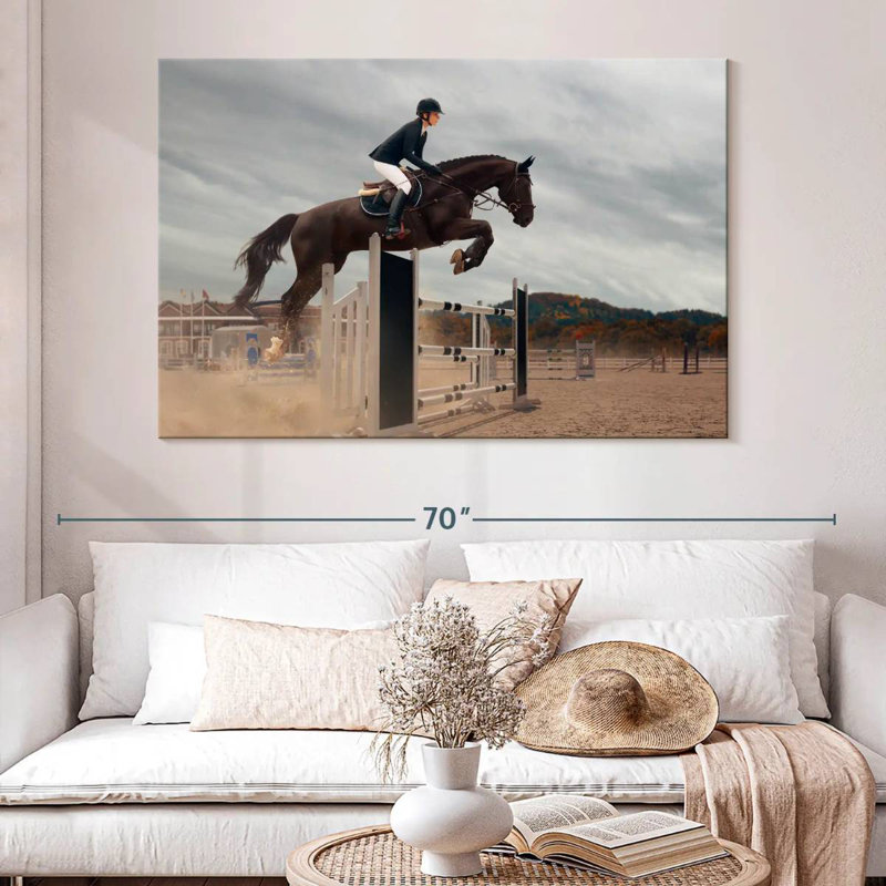 Sireci Equestrian Jumping, 34'' H x 51'' W