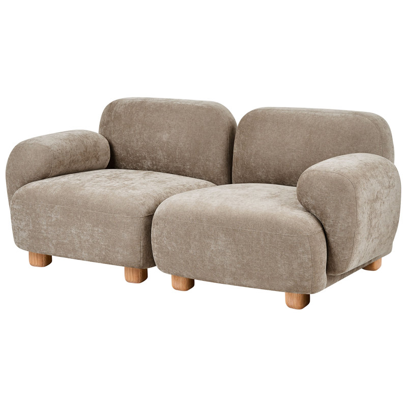 Modular Sofa 2 Seater Tambre Beige Fabric
