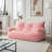 59" Wide Bean Bag Chair,Corduroy Lazy Sofa,Loveseat-400187990