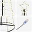  LED Christmas Tree with 390 LEDs 250 cm Iron-1363244556