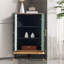 Vert + noir massif + armoire de coin en bois manufacturé-396207731