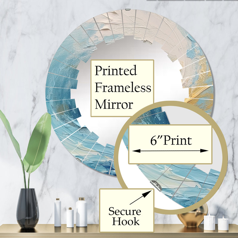 Miroir mural Metochi, 32 po x 32 po