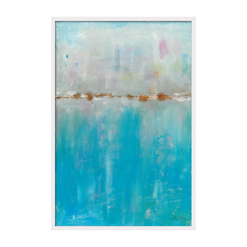 Deep Blue by Marta Castet-Bellocq - Single Picture Frame Painting, 92cm H x 62cm W x 3cm D