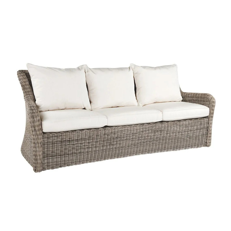 Outdoor 3 - Seat Patio Sofa, Mixi Sky, Oyster