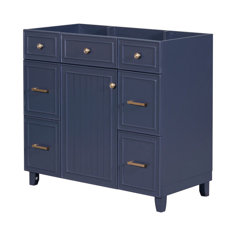 [Cabinet seulement] Meuble-lavabo de 36 po (lavabo non inclus), Marine