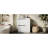 White 30" Bathroom Vanity With Fluted Design, Extension Drawers, And Glossy Ceramic Counter In Tint, Sink, Dual Split Drawer System-1422153239