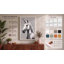 Unicorn in Charcoal Minimalist - Wrapped Canvas-594182907-594182910