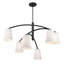 Luminaire suspendu charbon 6 lumières Lyutcho