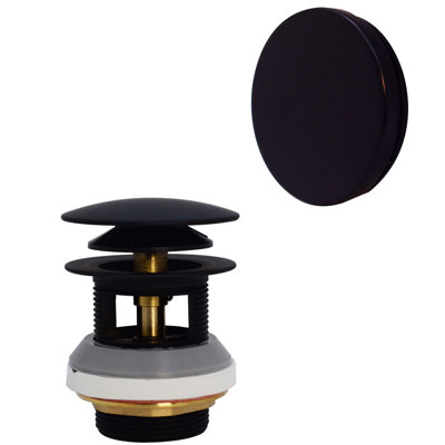 1-1/2" Tip-Toe Bathtub Drain with No-Hole Overflow use for Integrated Overflow Channels