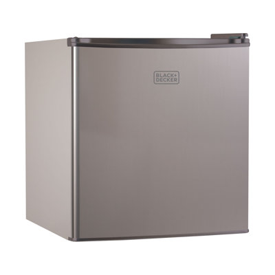 Black+Decker Black + Decker 1.7 cu. ft. Freestanding Mini Fridge with Freezer - Silver
