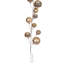 Vickerman 10' Champagne And Rose Assorted Finish Branch Ball Ornament Garland.-1985535989