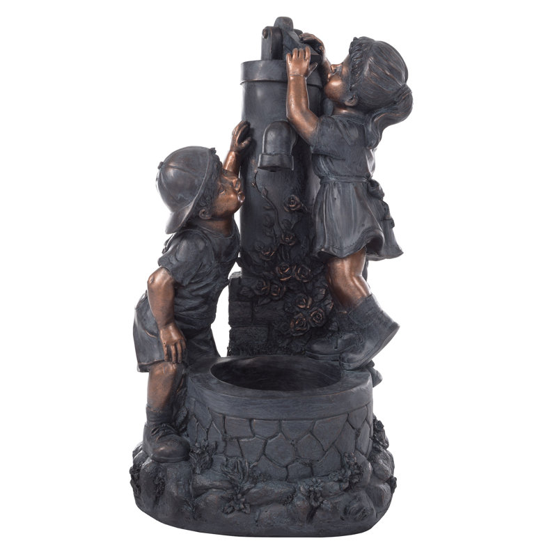 Outdoor Water Fountain - Cascading Waterfall with Soothing Sound for Patio, Garden, Porch, and Lawn Decor