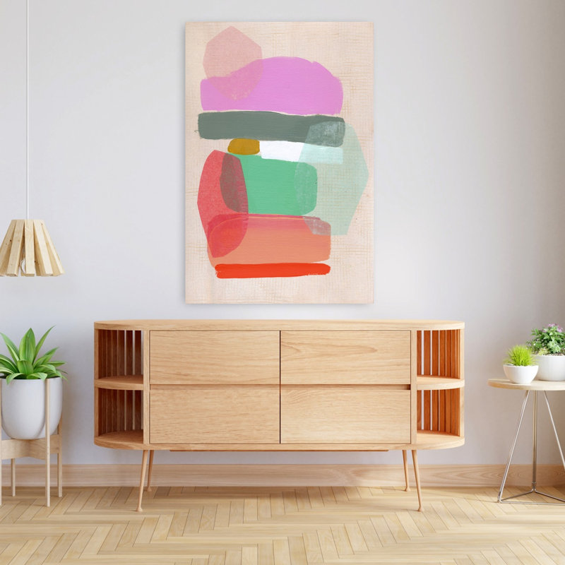 Art contemporain, art contemporain abstrait, H 48 po x l 32 po