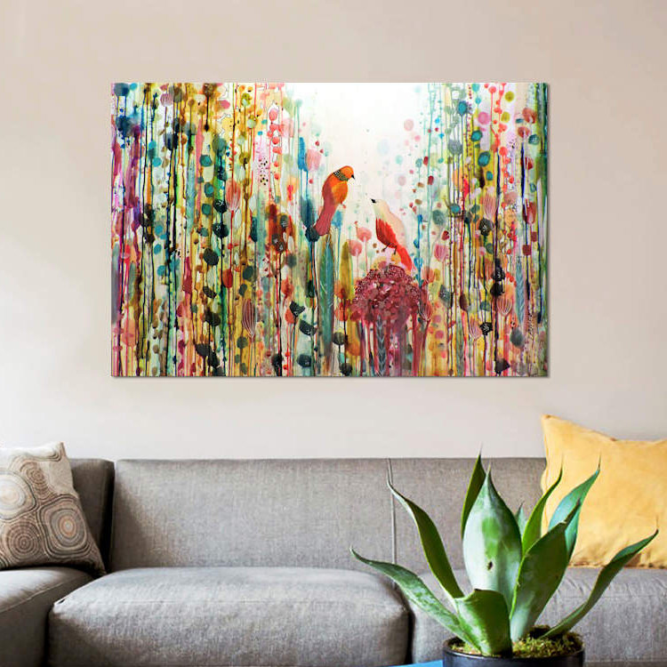 «La Romance», reproduction sur toile, H 8 po x l 12 po x p 0,75 po, Toile tendue