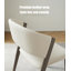 Chaise de salle à manger moderne et simple en cuir